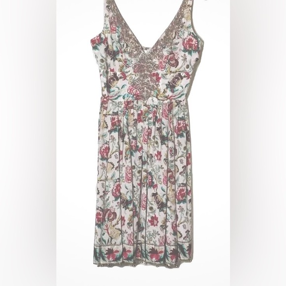 💥ULTRA RARE Anthropologie Plenty Tracy Reese Dress Size 12 floral spring - Picture 4 of 16
